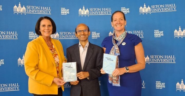 The Book Cover of “Practical Leadership” Unveiled At Seton Hall University In USA.
